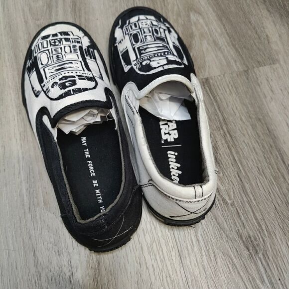 Inkkas Limited Edition R2D2 Star Wars Graphic Slip On Shoes - Picture 7 of 15